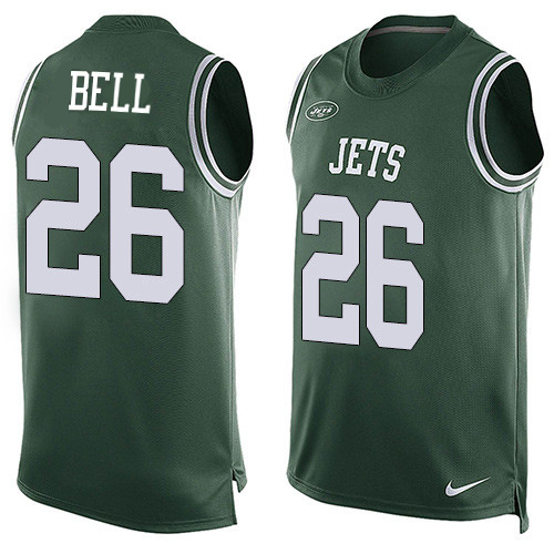 Nike Jets #26 Le'Veon Bell Green Team Color Men's Stitched NFL Limited Tank Top Jersey Nike Jets #26 Le'Veon Bell Green Team Color Men's Stitched NFL Limited Tank Top Jersey
