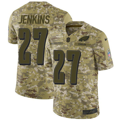 Nike Eagles #27 Malcolm Jenkins Camo Men's Stitched NFL Limited 2018 Salute To Service Jersey Nike Eagles #27 Malcolm Jenkins Camo Men's Stitched NFL Limited 2018 Salute To Service Jersey