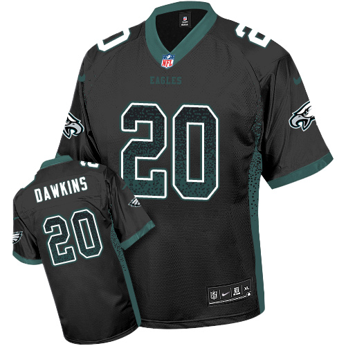 Nike Eagles #20 Brian Dawkins Black Alternate Men's Stitched NFL Elite Drift Fashion Jersey Nike Eagles #20 Brian Dawkins Black Alternate Men's Stitched NFL Elite Drift Fashion Jersey