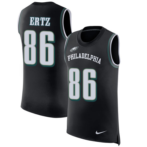 Nike Eagles #86 Zach Ertz Black Alternate Men's Stitched NFL Limited Rush Tank Top Jersey Nike Eagles #86 Zach Ertz Black Alternate Men's Stitched NFL Limited Rush Tank Top Jersey