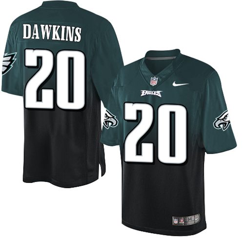 Nike Eagles #20 Brian Dawkins Midnight Green/Black Men's Stitched NFL Elite Fadeaway Fashion Jersey Nike Eagles #20 Brian Dawkins Midnight Green/Black Men's Stitched NFL Elite Fadeaway Fashion Jersey
