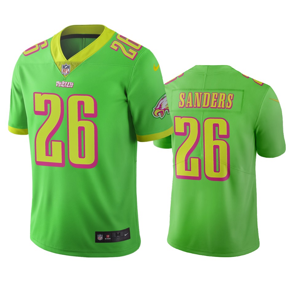 Philadelphia Eagles #26 Miles Sanders Green Vapor Limited City Edition NFL Jersey Philadelphia Eagles #26 Miles Sanders Green Vapor Limited City Edition NFL Jersey