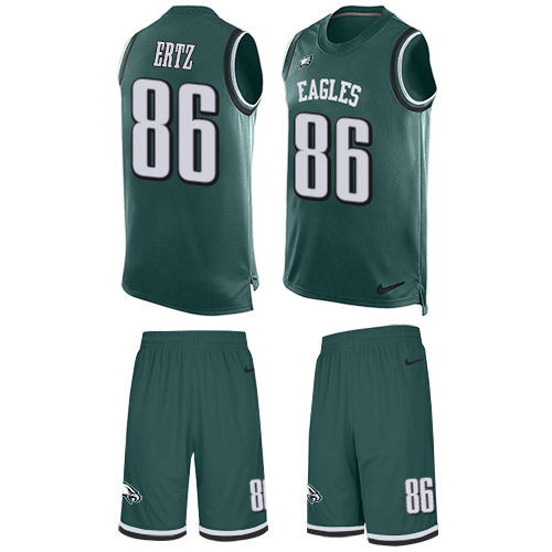 Nike Eagles #86 Zach Ertz Midnight Green Team Color Men's Stitched NFL Limited Tank Top Suit Jersey Nike Eagles #86 Zach Ertz Midnight Green Team Color Men's Stitched NFL Limited Tank Top Suit Jersey