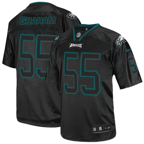 Nike Eagles #55 Brandon Graham Lights Out Black Men's Stitched NFL Elite Jersey Nike Eagles #55 Brandon Graham Lights Out Black Men's Stitched NFL Elite Jersey