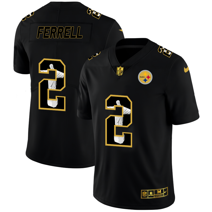 Pittsburgh Steelers #2 Mason Rudolph Nike Carbon Black Vapor Cristo Redentor Limited NFL Jersey Pittsburgh Steelers #2 Mason Rudolph Nike Carbon Black Vapor Cristo Redentor Limited NFL Jersey