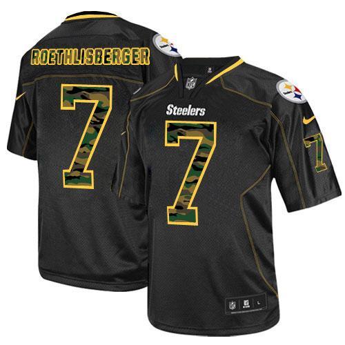 Nike Steelers #7 Ben Roethlisberger Black Men's Stitched NFL Elite Camo Fashion Jersey Nike Steelers #7 Ben Roethlisberger Black Men's Stitched NFL Elite Camo Fashion Jersey