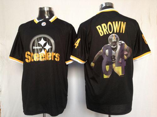 Nike Steelers #84 Antonio Brown Black Men's NFL Game All Star Fashion Jersey Nike Steelers #84 Antonio Brown Black Men's NFL Game All Star Fashion Jersey