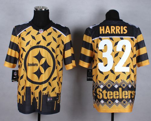 Nike Steelers #32 Franco Harris Gold Men's Stitched NFL Elite Noble Fashion Jersey Nike Steelers #32 Franco Harris Gold Men's Stitched NFL Elite Noble Fashion Jersey