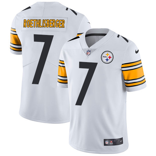 Nike Steelers #7 Ben Roethlisberger White Men's Stitched NFL Vapor Untouchable Limited Jersey Nike Steelers #7 Ben Roethlisberger White Men's Stitched NFL Vapor Untouchable Limited Jersey