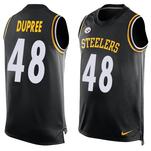 Nike Steelers #48 Bud Dupree Black Team Color Men's Stitched NFL Limited Tank Top Jersey Nike Steelers #48 Bud Dupree Black Team Color Men's Stitched NFL Limited Tank Top Jersey