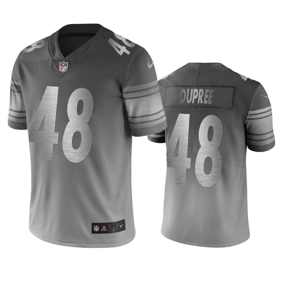 Pittsburgh Steelers #48 Bud Dupree Silver Gray Vapor Limited City Edition NFL Jersey Pittsburgh Steelers #48 Bud Dupree Silver Gray Vapor Limited City Edition NFL Jersey