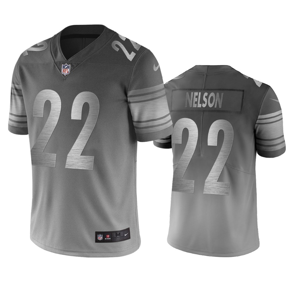 Pittsburgh Steelers #22 Steven Nelson Silver Gray Vapor Limited City Edition NFL Jersey Pittsburgh Steelers #22 Steven Nelson Silver Gray Vapor Limited City Edition NFL Jersey