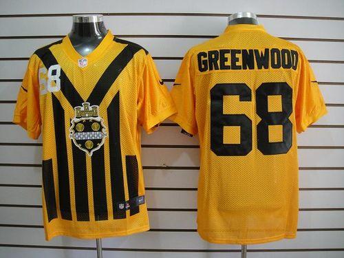 Nike Steelers #68 L.C. Greenwood Gold 1933s Throwback Men's Embroidered NFL Elite Jersey Nike Steelers #68 L.C. Greenwood Gold 1933s Throwback Men's Embroidered NFL Elite Jersey