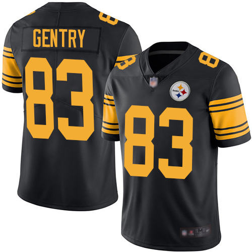 Nike Steelers #83 Zach Gentry Black Men's Stitched NFL Limited Rush Jersey Nike Steelers #83 Zach Gentry Black Men's Stitched NFL Limited Rush Jersey