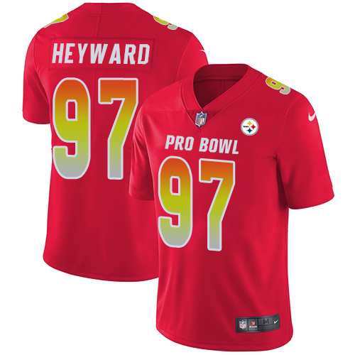 Nike Steelers #97 Cameron Heyward Red Men's Stitched NFL Limited AFC 2019 Pro Bowl Jersey Nike Steelers #97 Cameron Heyward Red Men's Stitched NFL Limited AFC 2019 Pro Bowl Jersey