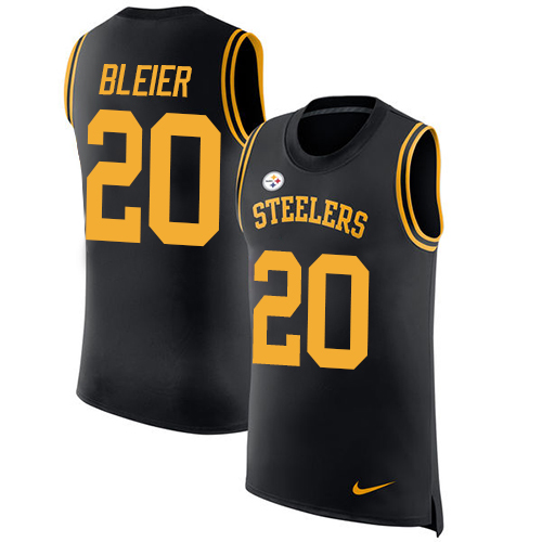 Nike Steelers #20 Rocky Bleier Black Team Color Men's Stitched NFL Limited Rush Tank Top Jersey Nike Steelers #20 Rocky Bleier Black Team Color Men's Stitched NFL Limited Rush Tank Top Jersey