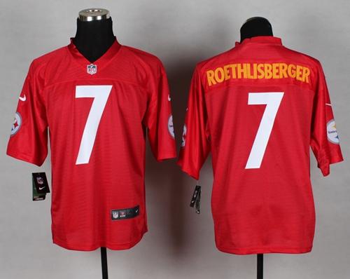 Nike Steelers #7 Ben Roethlisberger Red Men's Stitched NFL Elite QB Practice Jersey Nike Steelers #7 Ben Roethlisberger Red Men's Stitched NFL Elite QB Practice Jersey