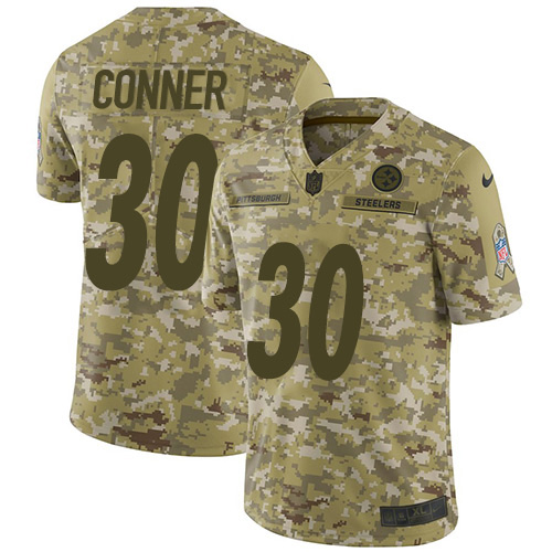 Nike Steelers #30 James Conner Camo Men's Stitched NFL Limited 2018 Salute To Service Jersey Nike Steelers #30 James Conner Camo Men's Stitched NFL Limited 2018 Salute To Service Jersey