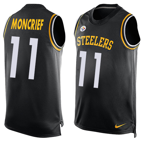 Nike Steelers #11 Donte Moncrief Black Team Color Men's Stitched NFL Limited Tank Top Jersey Nike Steelers #11 Donte Moncrief Black Team Color Men's Stitched NFL Limited Tank Top Jersey