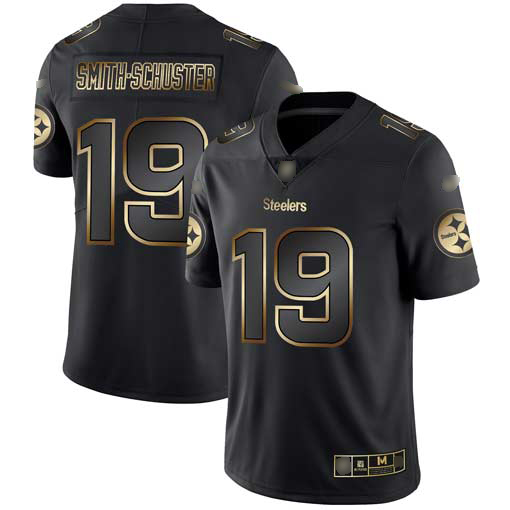 Nike Steelers #19 JuJu Smith-Schuster Black/Gold Men's Stitched NFL Vapor Untouchable Limited Jersey Nike Steelers #19 JuJu Smith-Schuster Black/Gold Men's Stitched NFL Vapor Untouchable Limited Jersey