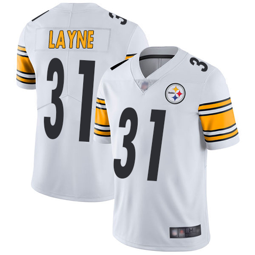 Nike Steelers #31 Justin Layne White Men's Stitched NFL Vapor Untouchable Limited Jersey Nike Steelers #31 Justin Layne White Men's Stitched NFL Vapor Untouchable Limited Jersey