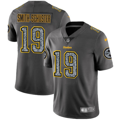 Nike Steelers #19 JuJu Smith-Schuster Gray Static Men's Stitched NFL Vapor Untouchable Limited Jersey Nike Steelers #19 JuJu Smith-Schuster Gray Static Men's Stitched NFL Vapor Untouchable Limited Jersey