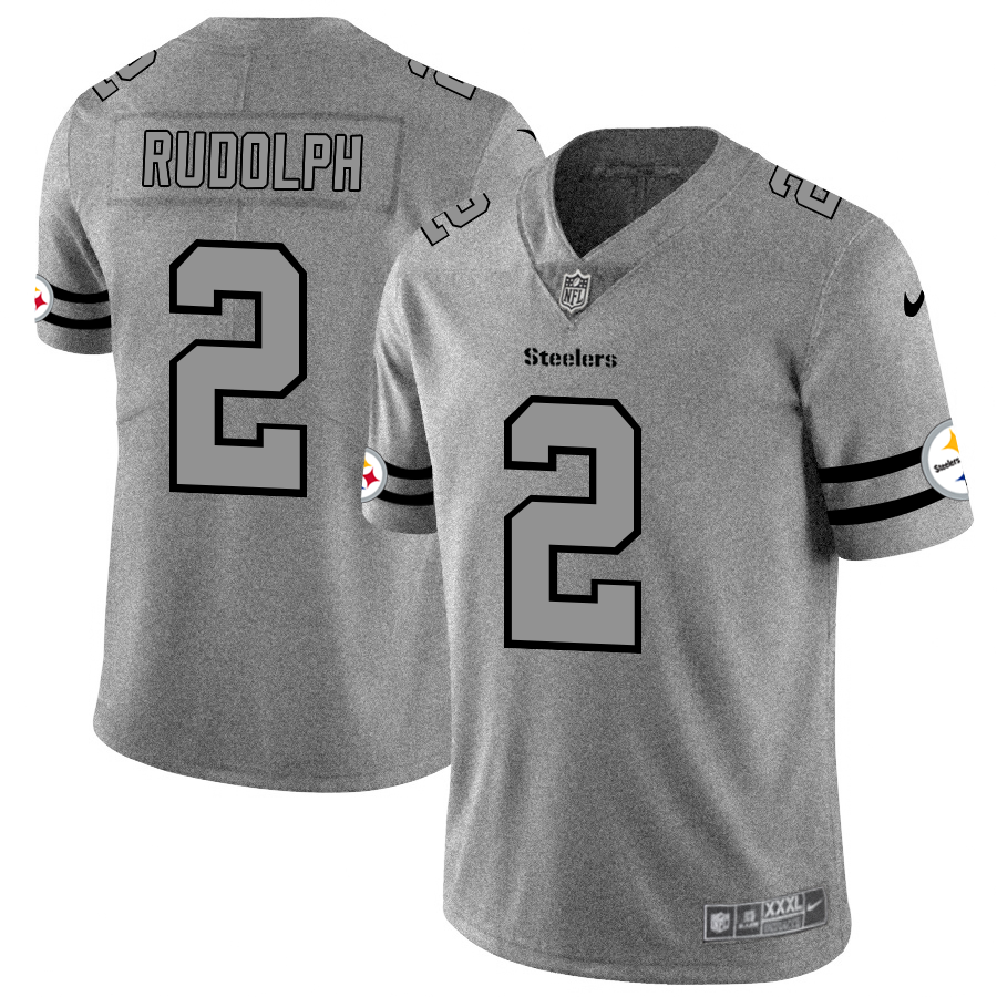 Pittsburgh Steelers #2 Mason Rudolph Men's Nike Gray Gridiron II Vapor Untouchable Limited NFL Jersey Pittsburgh Steelers #2 Mason Rudolph Men's Nike Gray Gridiron II Vapor Untouchable Limited NFL Jersey