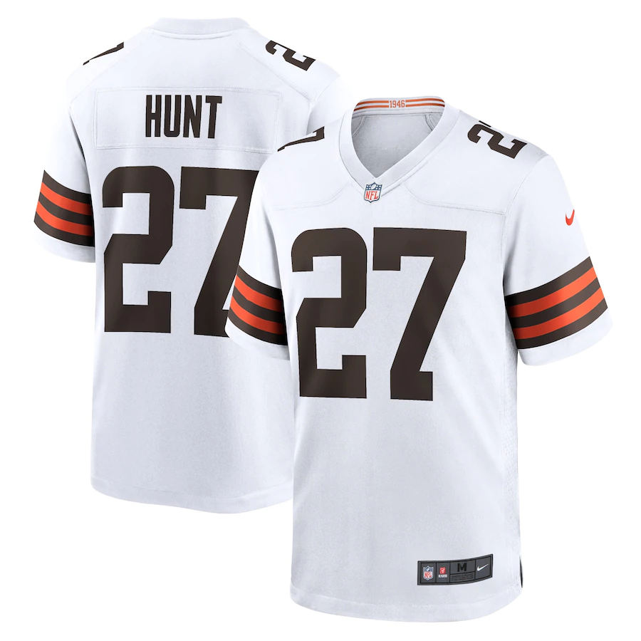 Men's Cleveland Browns #27 Kareem Hunt White Vapor Untouchable Limited Stitched Jersey Men's Cleveland Browns #27 Kareem Hunt White Vapor Untouchable Limited Stitched Jersey