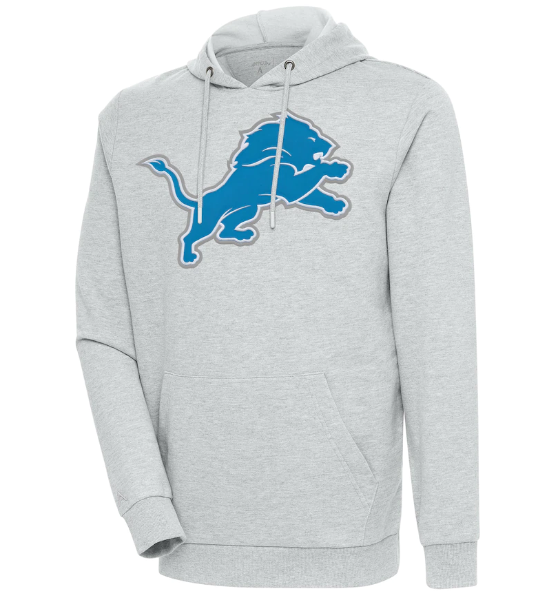 Men's Detroit Lions Gray Pullover Hoodie Men's Detroit Lions Gray Pullover Hoodie