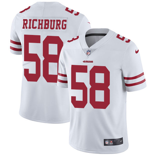 Nike 49ers #58 Weston Richburg White Men's Stitched NFL Vapor Untouchable Limited Jersey Nike 49ers #58 Weston Richburg White Men's Stitched NFL Vapor Untouchable Limited Jersey