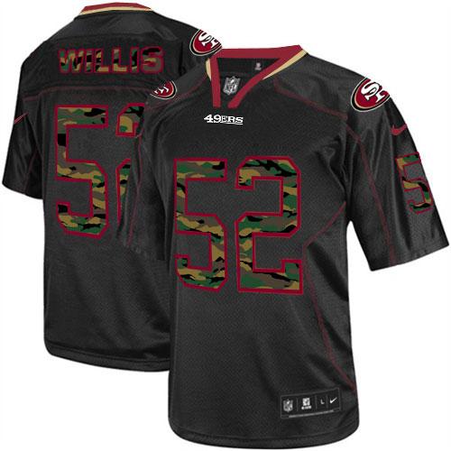 Nike 49ers #52 Patrick Willis Black Men's Stitched NFL Elite Camo Fashion Jersey Nike 49ers #52 Patrick Willis Black Men's Stitched NFL Elite Camo Fashion Jersey