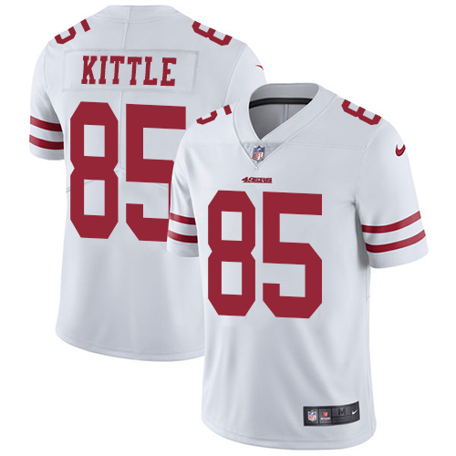 Nike 49ers #85 George Kittle White Men's Stitched NFL Vapor Untouchable Limited Jersey Nike 49ers #85 George Kittle White Men's Stitched NFL Vapor Untouchable Limited Jersey