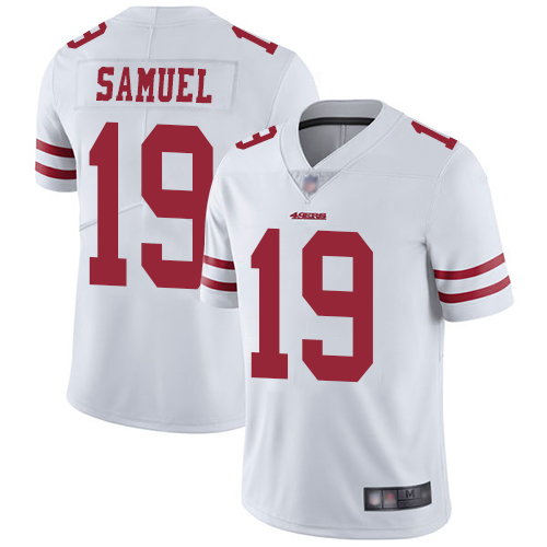 Nike 49ers #19 Deebo Samuel White Men's Stitched NFL Vapor Untouchable Limited Jersey Nike 49ers #19 Deebo Samuel White Men's Stitched NFL Vapor Untouchable Limited Jersey