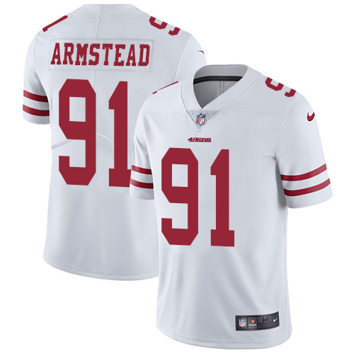 Nike 49ers #91 Arik Armstead White Men's Stitched NFL Vapor Untouchable Limited Jersey Nike 49ers #91 Arik Armstead White Men's Stitched NFL Vapor Untouchable Limited Jersey