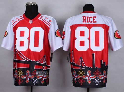 Nike 49ers #80 Jerry Rice Red Men's Stitched NFL Elite Noble Fashion Jersey Nike 49ers #80 Jerry Rice Red Men's Stitched NFL Elite Noble Fashion Jersey