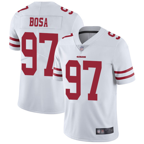 Nike 49ers #97 Nick Bosa White Men's Stitched NFL Vapor Untouchable Limited Jersey Nike 49ers #97 Nick Bosa White Men's Stitched NFL Vapor Untouchable Limited Jersey