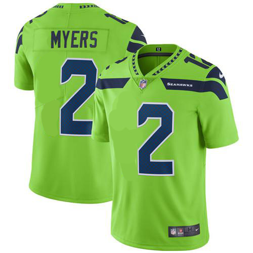Nike Seahawks #2 Jason Myers Green Men's Stitched NFL Limited Rush Jersey Nike Seahawks #2 Jason Myers Green Men's Stitched NFL Limited Rush Jersey