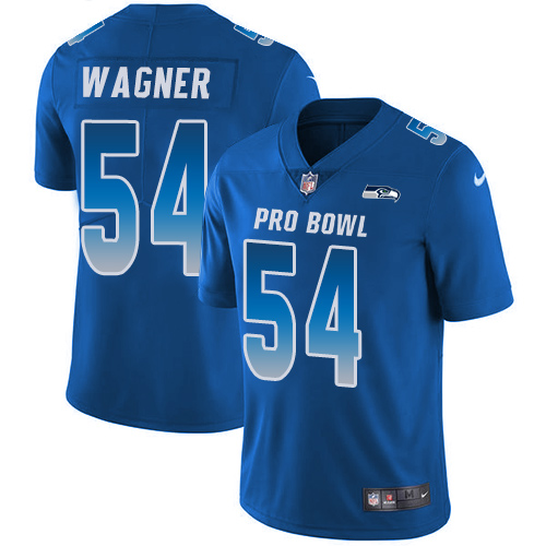 Nike Seahawks #54 Bobby Wagner Royal Men's Stitched NFL Limited NFC 2019 Pro Bowl Jersey Nike Seahawks #54 Bobby Wagner Royal Men's Stitched NFL Limited NFC 2019 Pro Bowl Jersey