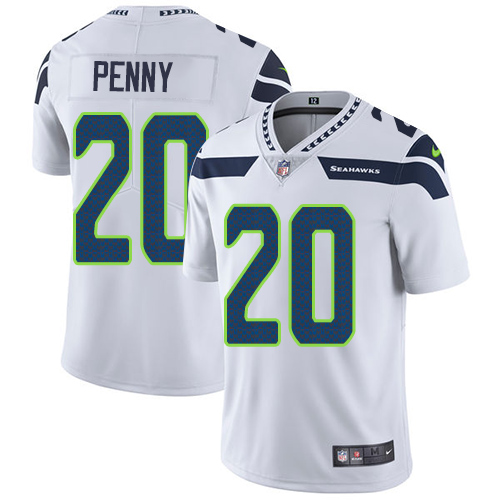Nike Seahawks #20 Rashaad Penny White Men's Stitched NFL Vapor Untouchable Limited Jersey Nike Seahawks #20 Rashaad Penny White Men's Stitched NFL Vapor Untouchable Limited Jersey