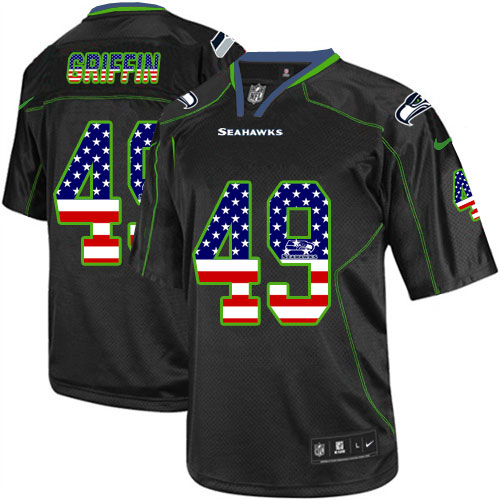 Nike Seahawks #49 Shaquem Griffin Black Men's Stitched NFL Elite USA Flag Fashion Jersey Nike Seahawks #49 Shaquem Griffin Black Men's Stitched NFL Elite USA Flag Fashion Jersey