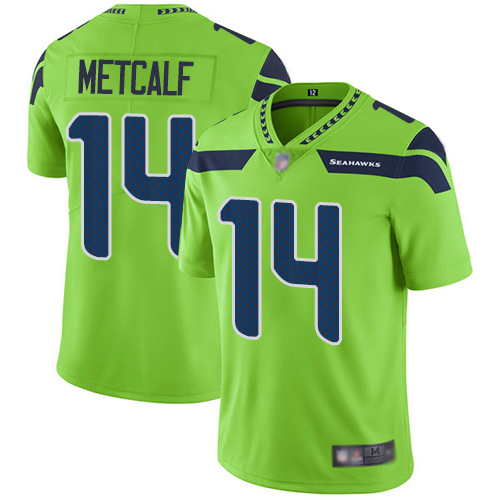 Nike Seahawks #14 D.K. Metcalf Green Men's Stitched NFL Limited Rush Jersey Nike Seahawks #14 D.K. Metcalf Green Men's Stitched NFL Limited Rush Jersey