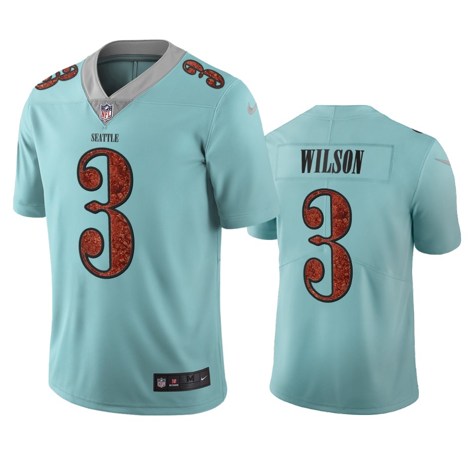Seattle Seahawks #3 Russell Wilson Light Blue Vapor Limited City Edition NFL Jersey Seattle Seahawks #3 Russell Wilson Light Blue Vapor Limited City Edition NFL Jersey