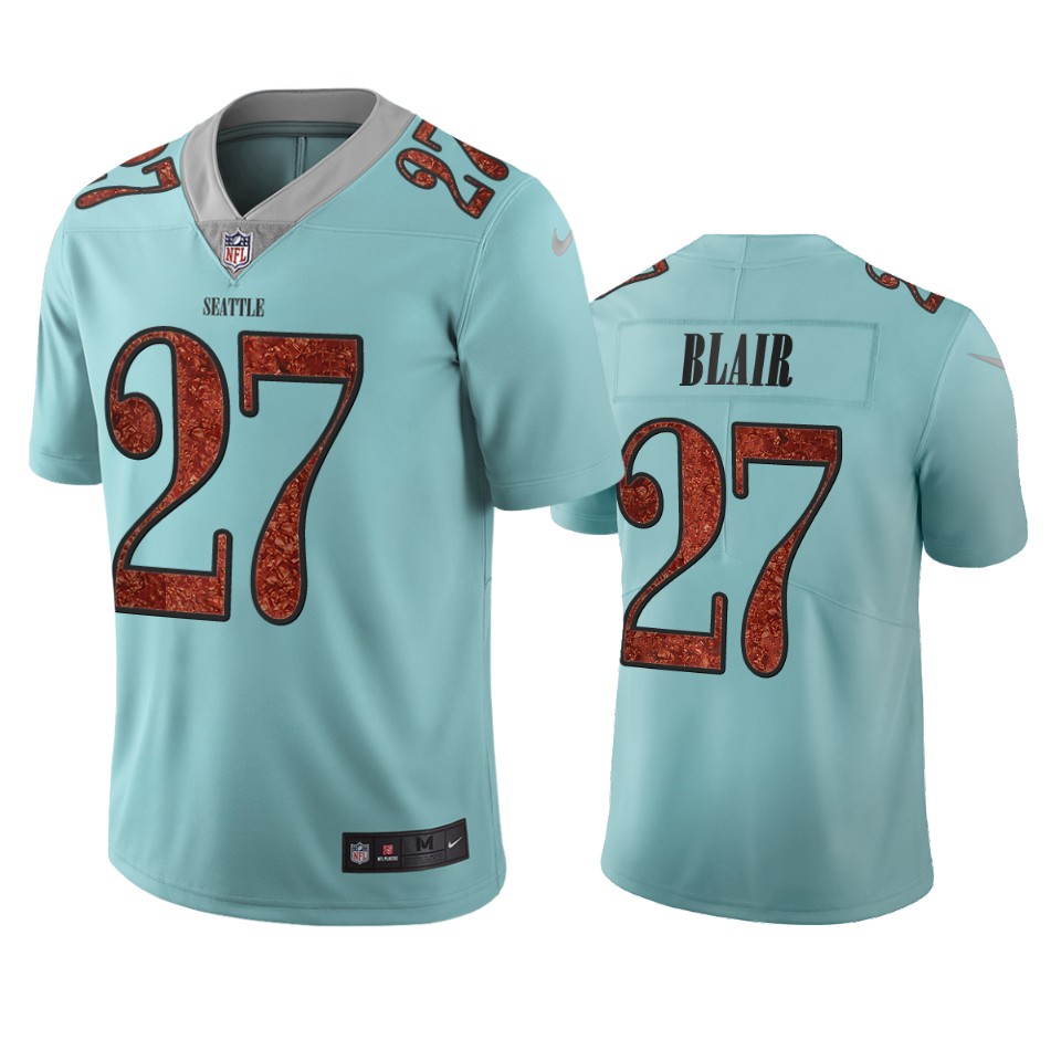 Seattle Seahawks #27 Marquise Blair Light Blue Vapor Limited City Edition NFL Jersey Seattle Seahawks #27 Marquise Blair Light Blue Vapor Limited City Edition NFL Jersey