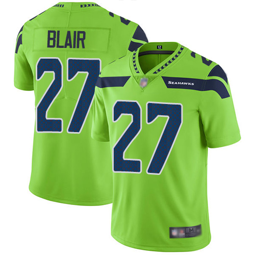 Nike Seahawks #27 Marquise Blair Green Men's Stitched NFL Limited Rush Jersey Nike Seahawks #27 Marquise Blair Green Men's Stitched NFL Limited Rush Jersey