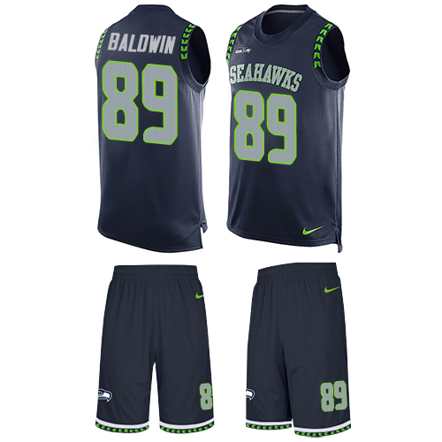 Nike Seahawks #89 Doug Baldwin Steel Blue Team Color Men's Stitched NFL Limited Tank Top Suit Jersey Nike Seahawks #89 Doug Baldwin Steel Blue Team Color Men's Stitched NFL Limited Tank Top Suit Jersey