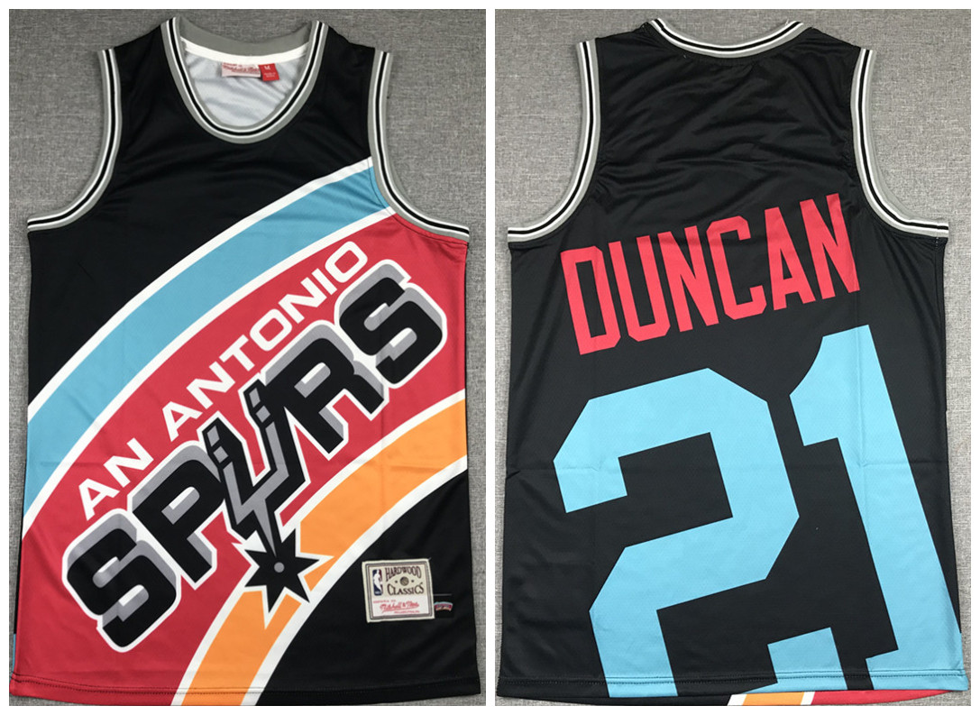 Men's Black San Antonio Spurs #21 Tim Duncan Big Face Stitched Jersey Men's Black San Antonio Spurs #21 Tim Duncan Big Face Stitched Jersey