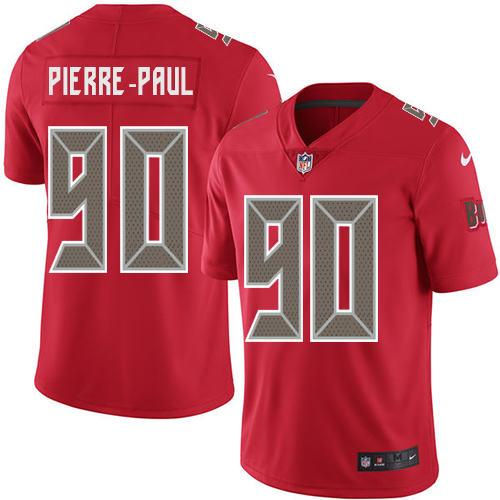 Nike Buccaneers #90 Jason Pierre-Paul Red Men's Stitched NFL Limited Rush Jersey Nike Buccaneers #90 Jason Pierre-Paul Red Men's Stitched NFL Limited Rush Jersey