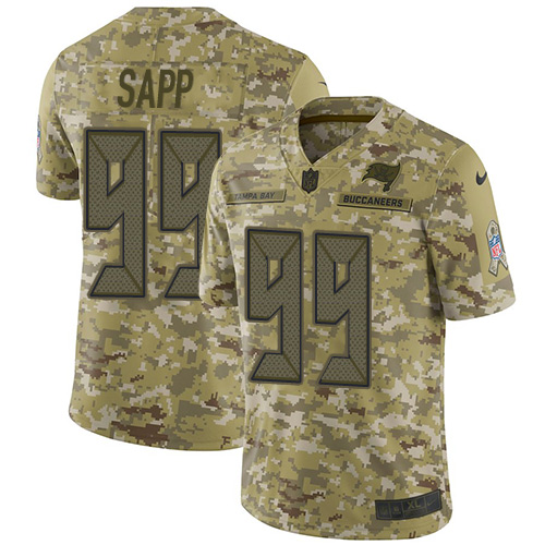 Nike Buccaneers #99 Warren Sapp Camo Men's Stitched NFL Limited 2018 Salute To Service Jersey Nike Buccaneers #99 Warren Sapp Camo Men's Stitched NFL Limited 2018 Salute To Service Jersey