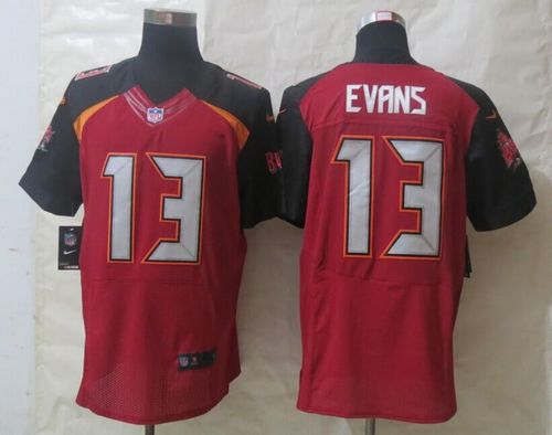 Nike Buccaneers #13 Mike Evans Red Team Color Men's Stitched NFL New Elite Jersey Nike Buccaneers #13 Mike Evans Red Team Color Men's Stitched NFL New Elite Jersey