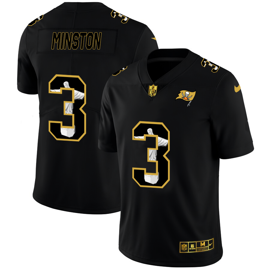 Tampa Bay Buccaneers #3 Jameis Winston Men's Nike Carbon Black Vapor Cristo Redentor Limited NFL Jersey Tampa Bay Buccaneers #3 Jameis Winston Men's Nike Carbon Black Vapor Cristo Redentor Limited NFL Jersey